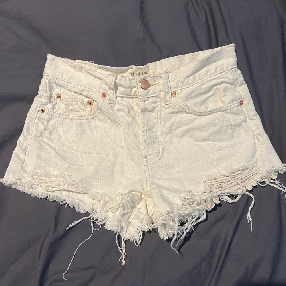 Free people white shorts